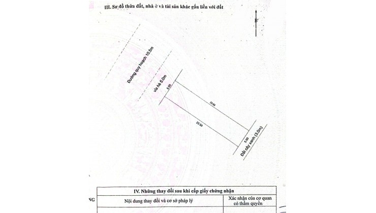 Bán đất đường 10.5m đấu lưng Nguyễn Sinh Sắc